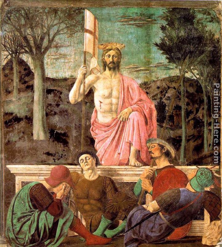 Resurrection painting - Piero della Francesca Resurrection art painting
